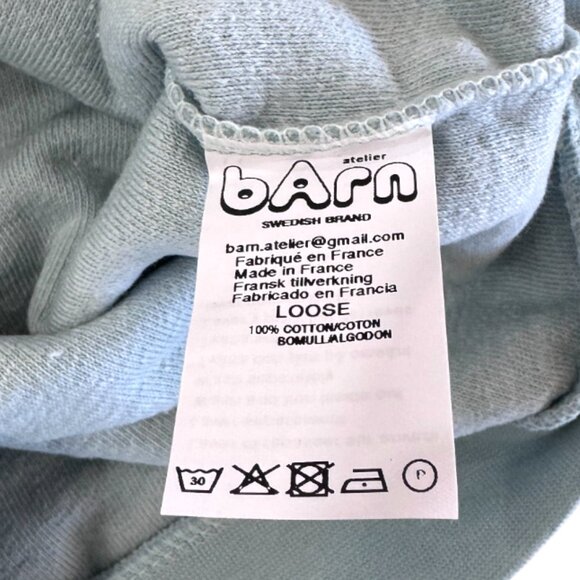 ATELIER BARN - SWEATER - 100%COTTON - TEAL - NWT - Picture 5 of 5